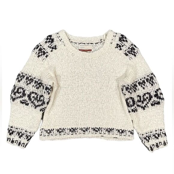 Anthropologie Pilcro Petra Feathered Sweater in Cream M - Picture 5 of 13